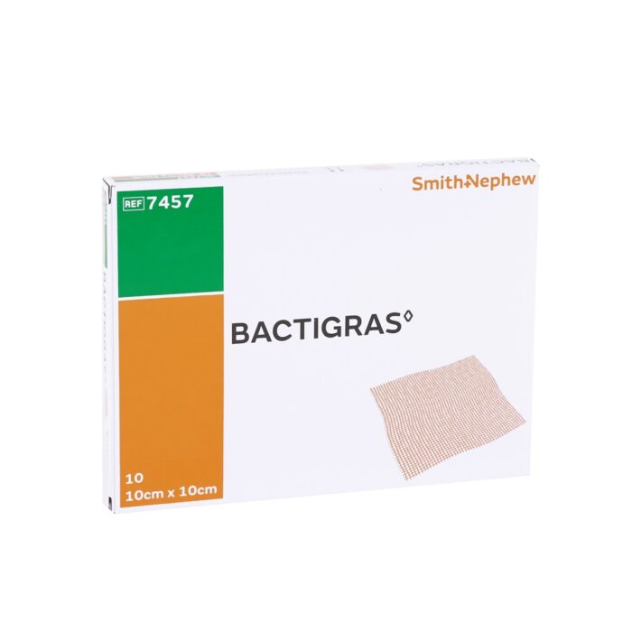 Bactigras 10 cm x 10 cm, 10 Stück