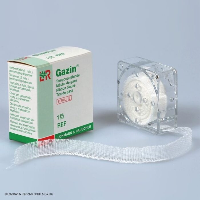 Gazin Tamponadebinde, 5 m x 5 cm, steril, 1 Stück