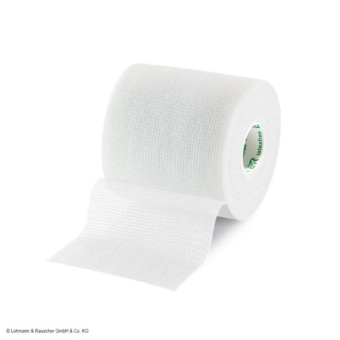 Mollelast haft Fixierbinde, latexfrei, weiß, 20 m x 4 cm, 1 Rolle