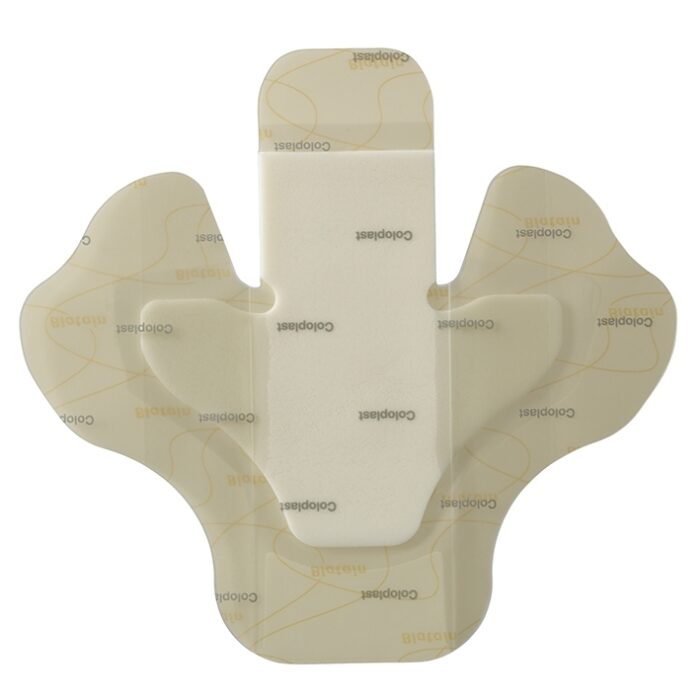 Biatain Schaumverband, Ferse, selbst haftend, 19 cm x 20 cm, steril, 5 Stück