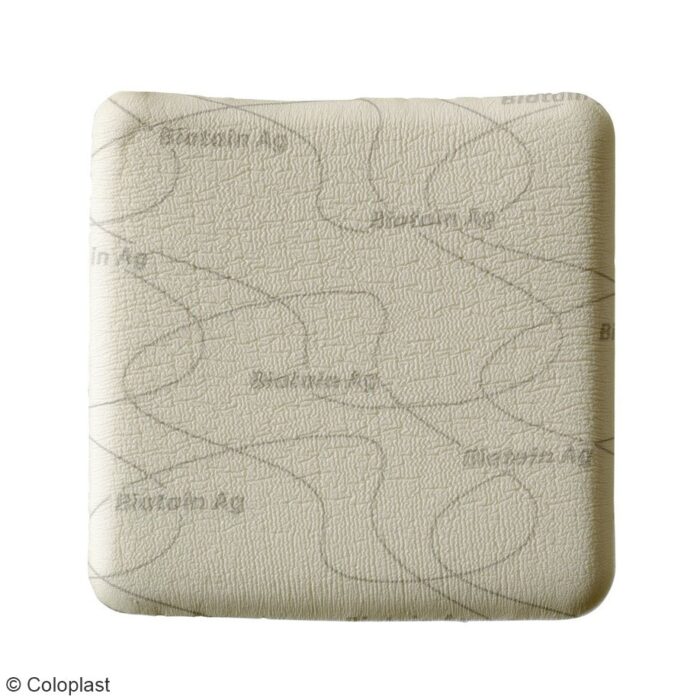 Biatain Ag Schaumverband, nicht haftend, 10 cm x 10 cm, steril, 5 Stück