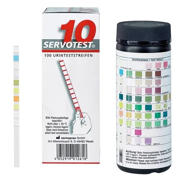 Servotest 10 SG+, 100 Urinteststreifen