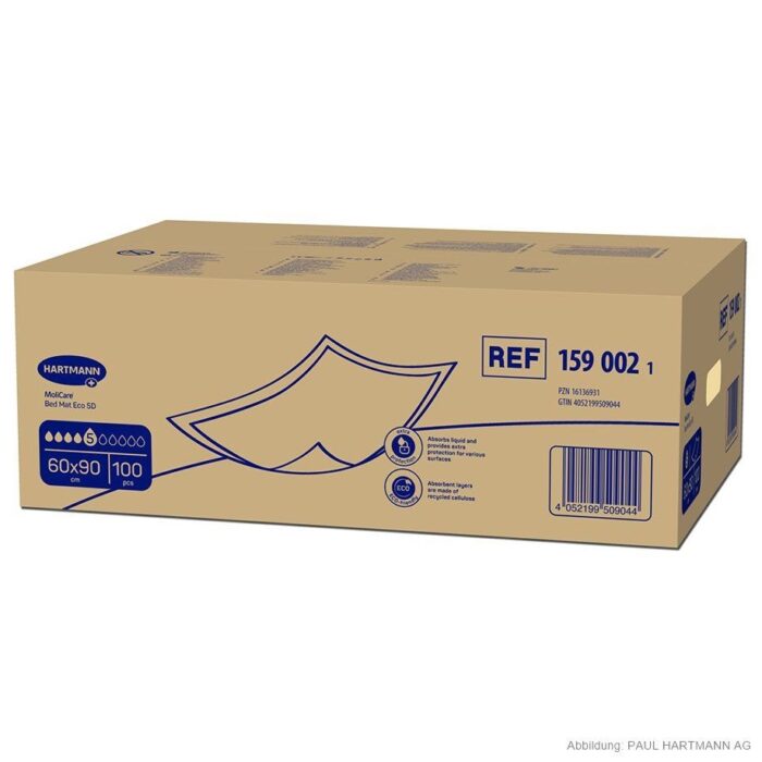 Molicare Bed Mat Eco 5 Tropfen, 60 x 90 cm, 100 Stück