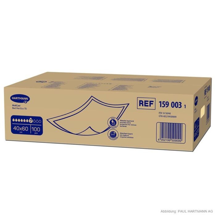 Molicare Bed Mat Eco 7 Tropfen, 60 x 40 cm, 100 Stück