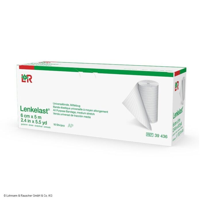 Lenkelast, weiß, 5 m x 6 cm, 10 Stück