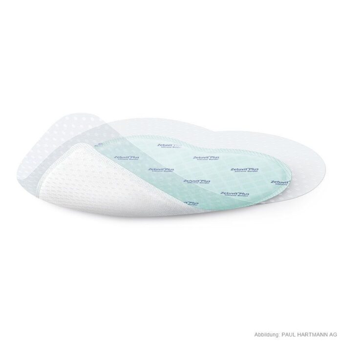 Zetuvit Plus Silicone Border Sacrum, 18 cm x18 cm, 10 Stück