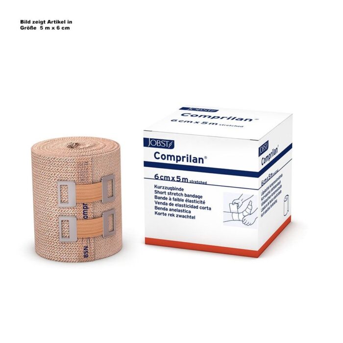 Comprilan Kurzzugbinden, hautfarben, 5 m x 10 cm, 10 Stück