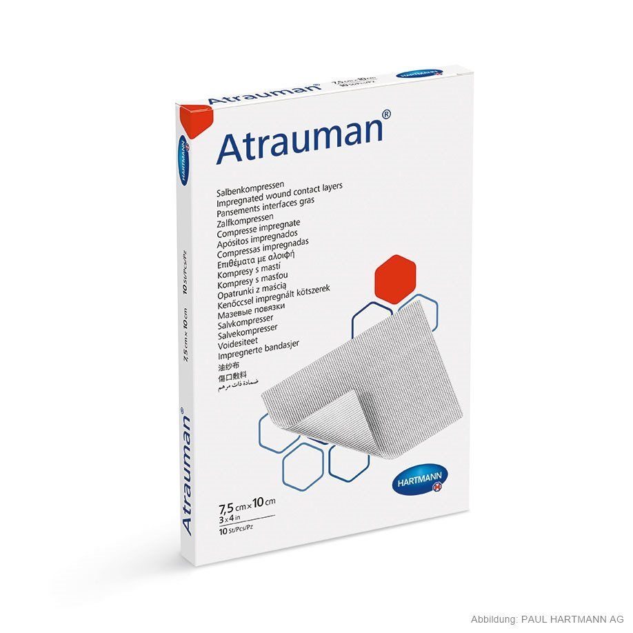 Atrauman steril, 7,5 cm x 10 cm, 10 Stück