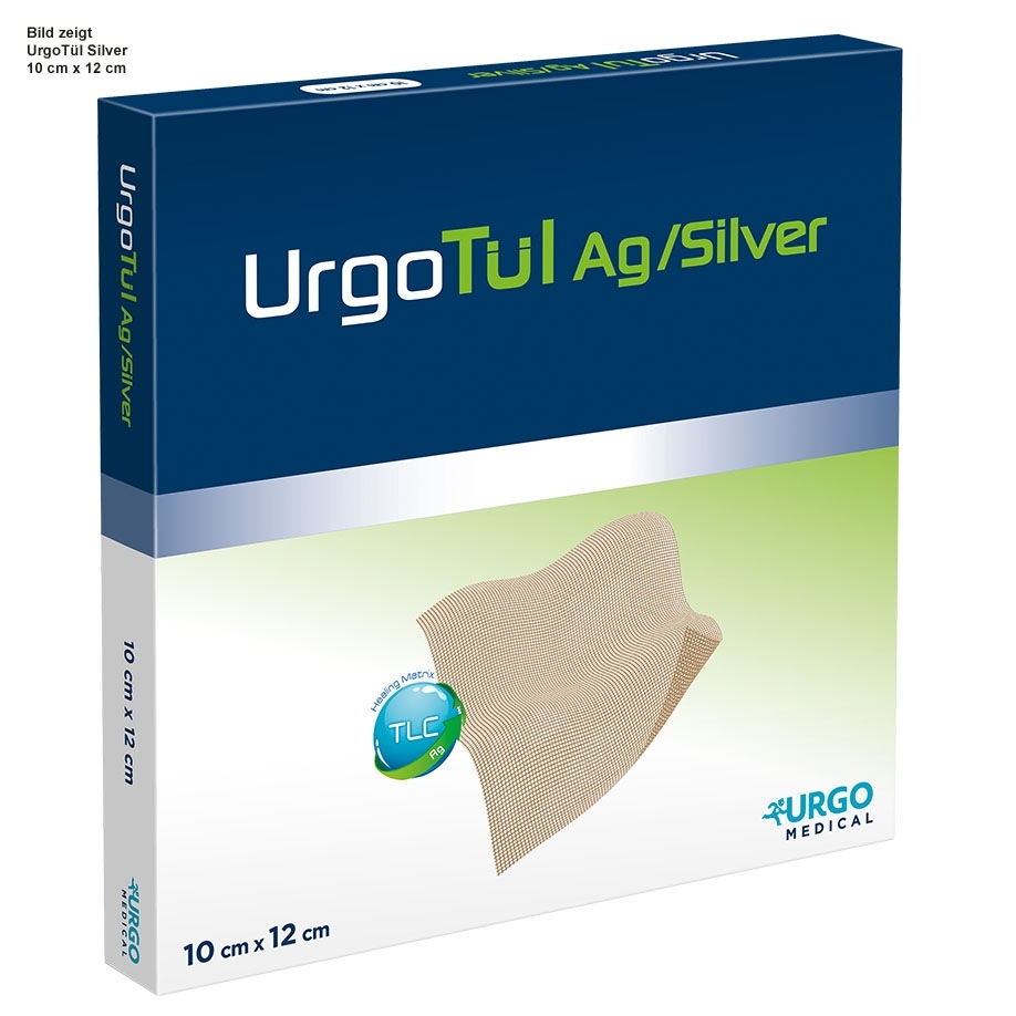 URGOtül Silver, 5 cm x 5 cm, 10 Stück