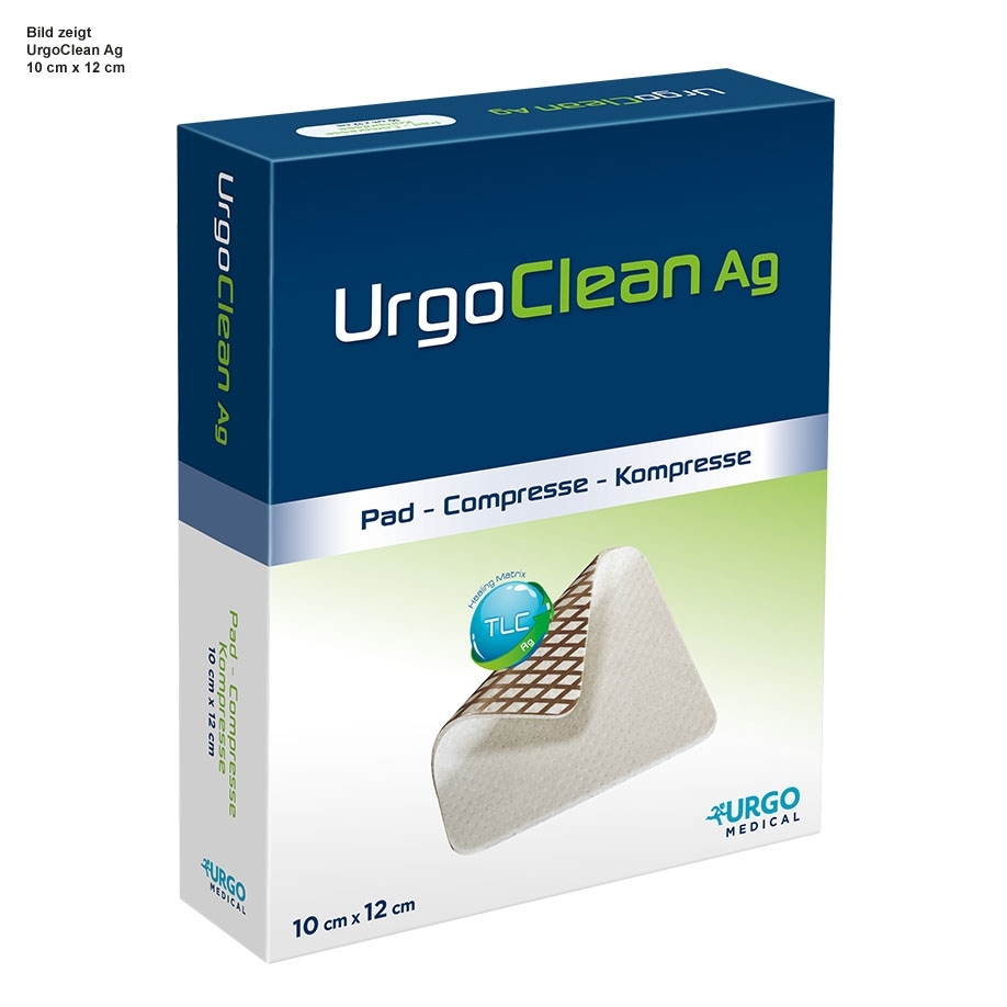 UROclean Ag Kompressen, steril, 10 cm x 12 cm, 10 Stück