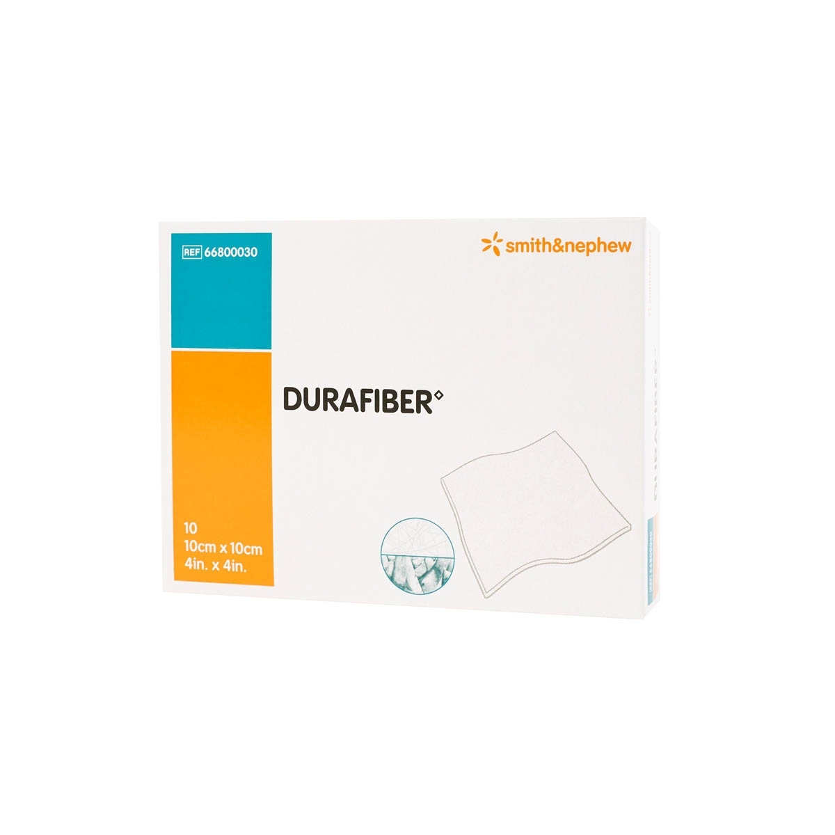 Durafiber, 10 cm x 10 cm, steril, 10 Stück