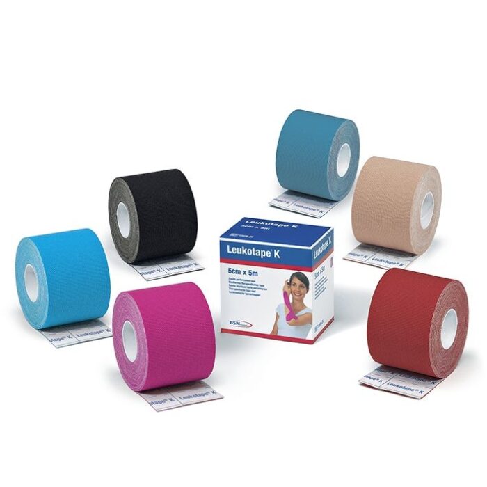 Leukotape K, 5 m x 5 cm, schwarz, 1 Rolle