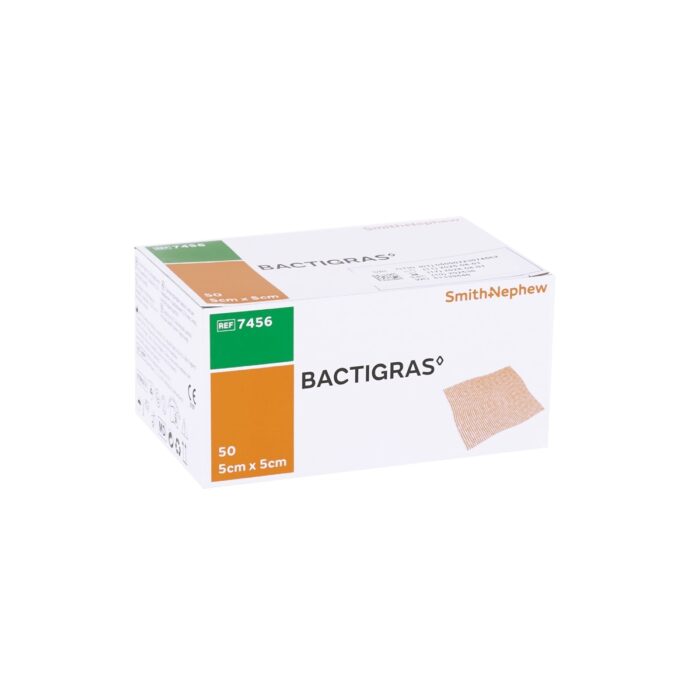 Bactigras, 5 cm x 5 cm, 50 Stück
