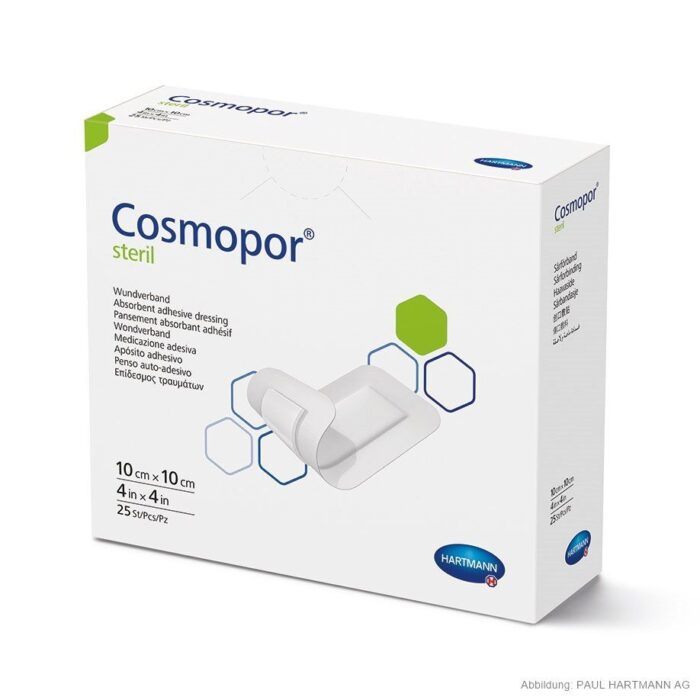 Cosmopor steriler Wundschnellverband, 10 cm x10 cm, weiß, 25 Stück