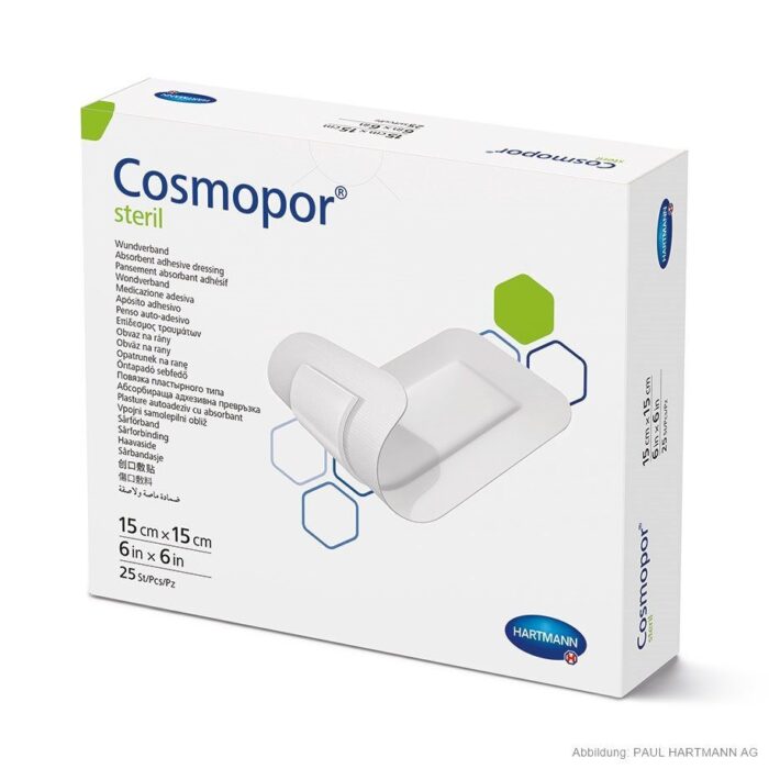 Cosmopor steriler Wundschnellverband, 15 cm x 15 cm, weiß, 25 Stück