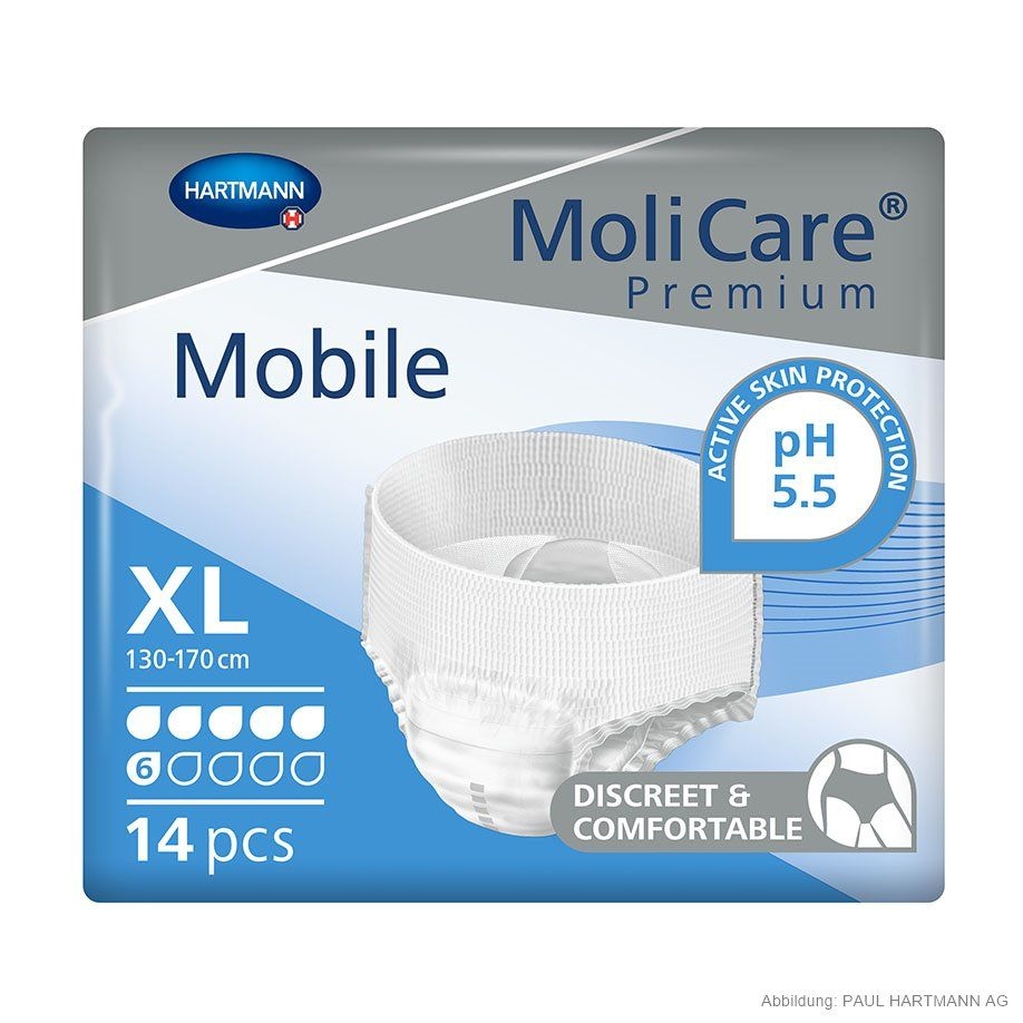 Molicare Premium Mobile 6 Tropfen, Gr. XL, 14 Stück