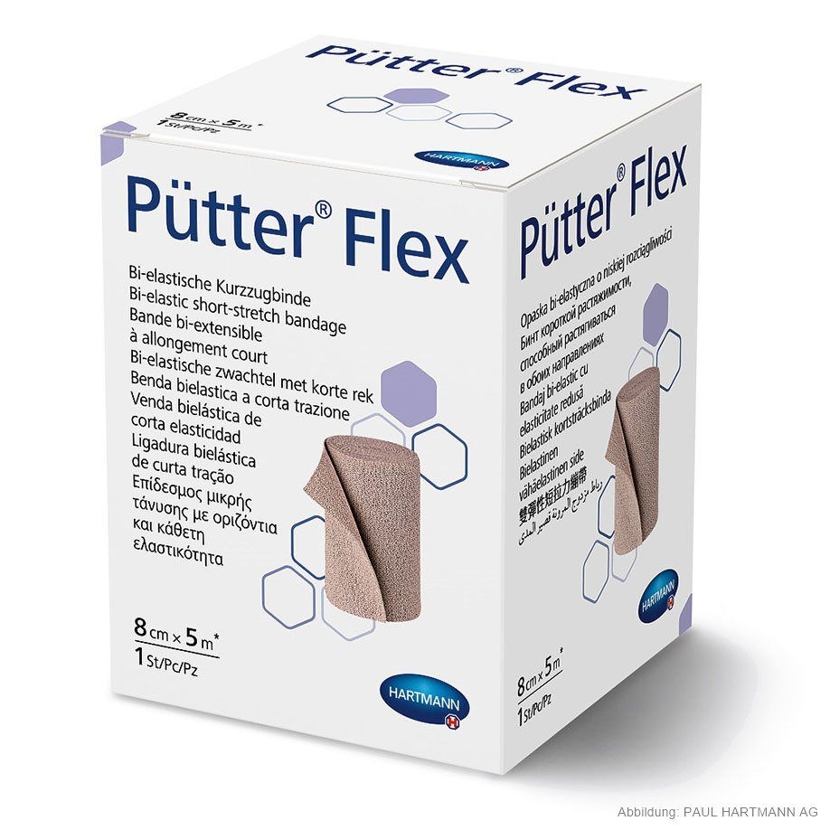 Pütterflex, 5 m x 8 cm, hautfarben, 1 Stück