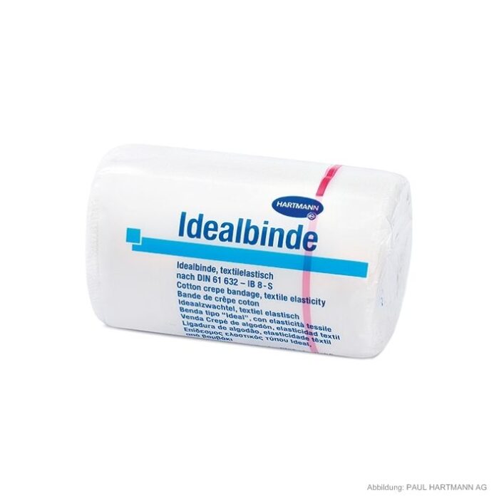 Idealbinden 5 m x 8 cm, weiß, 10 Stück