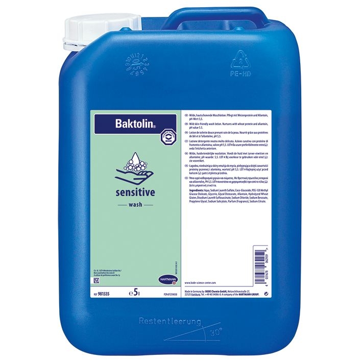 Baktolin sensitive, neutrale Waschlotion, 5 Liter, 1 Kanister