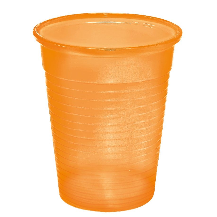 Universalbecher orange, 180 ml, 100 Stück