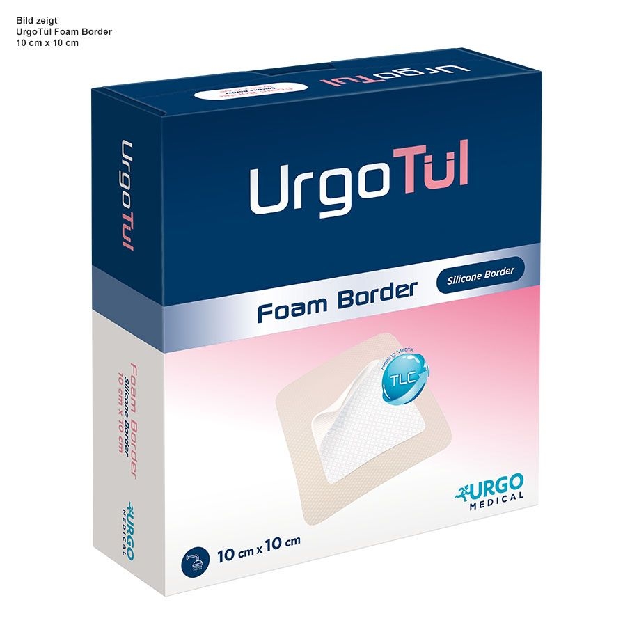 URGOtül Foam Border, 6,5 cm x 10 cm, 10 Stück