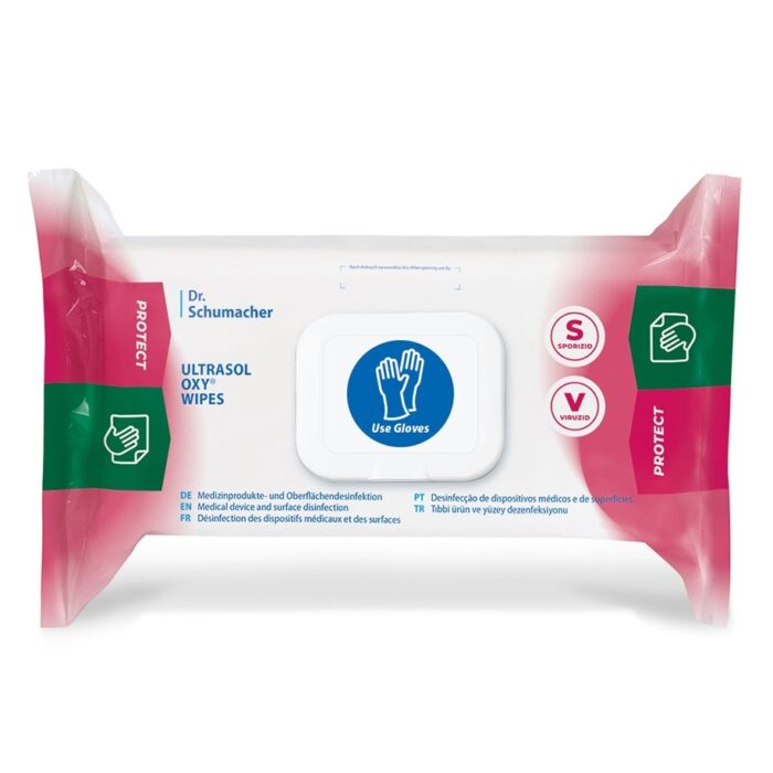 Ultrasol Oxy Wipes, 20 cm x 20 cm, 108 Stück