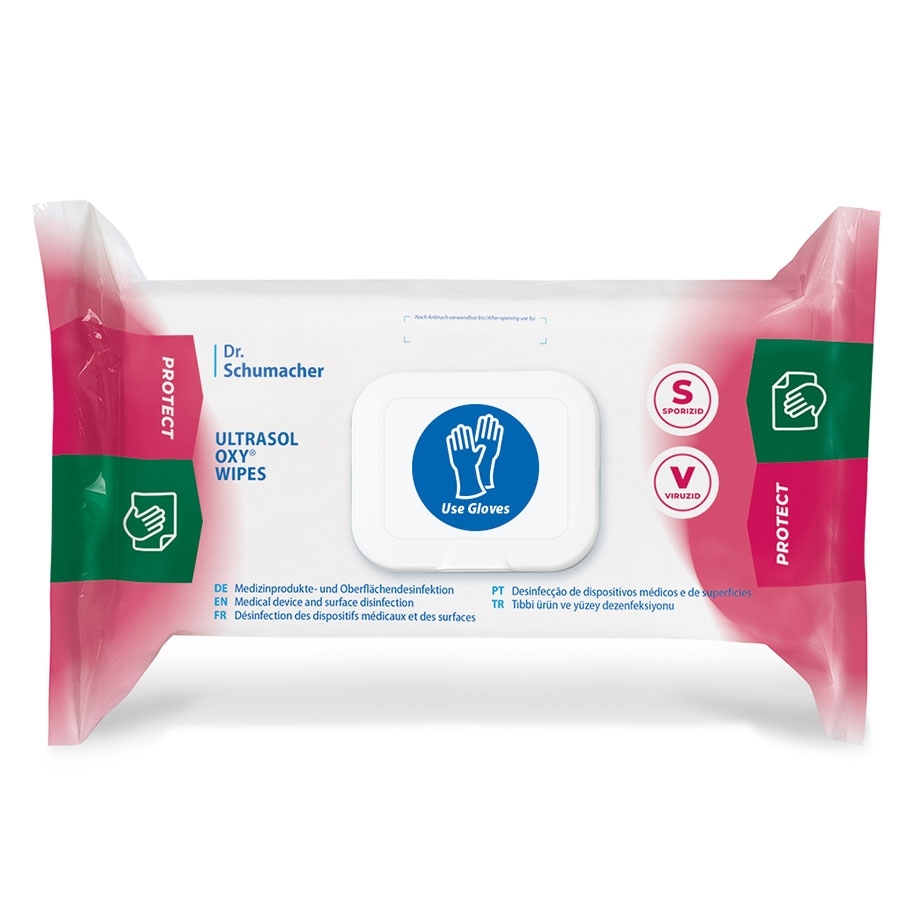 Ultrasol Oxy Wipes, 20 cm x 20 cm, 108 Stück