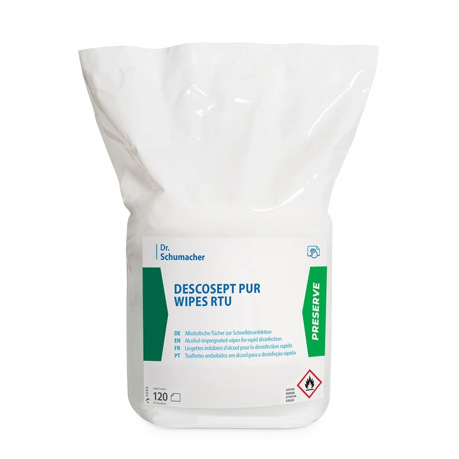 Descosept Pur Wipes RTU, Nachfüllpackung mit 120 Tüchern