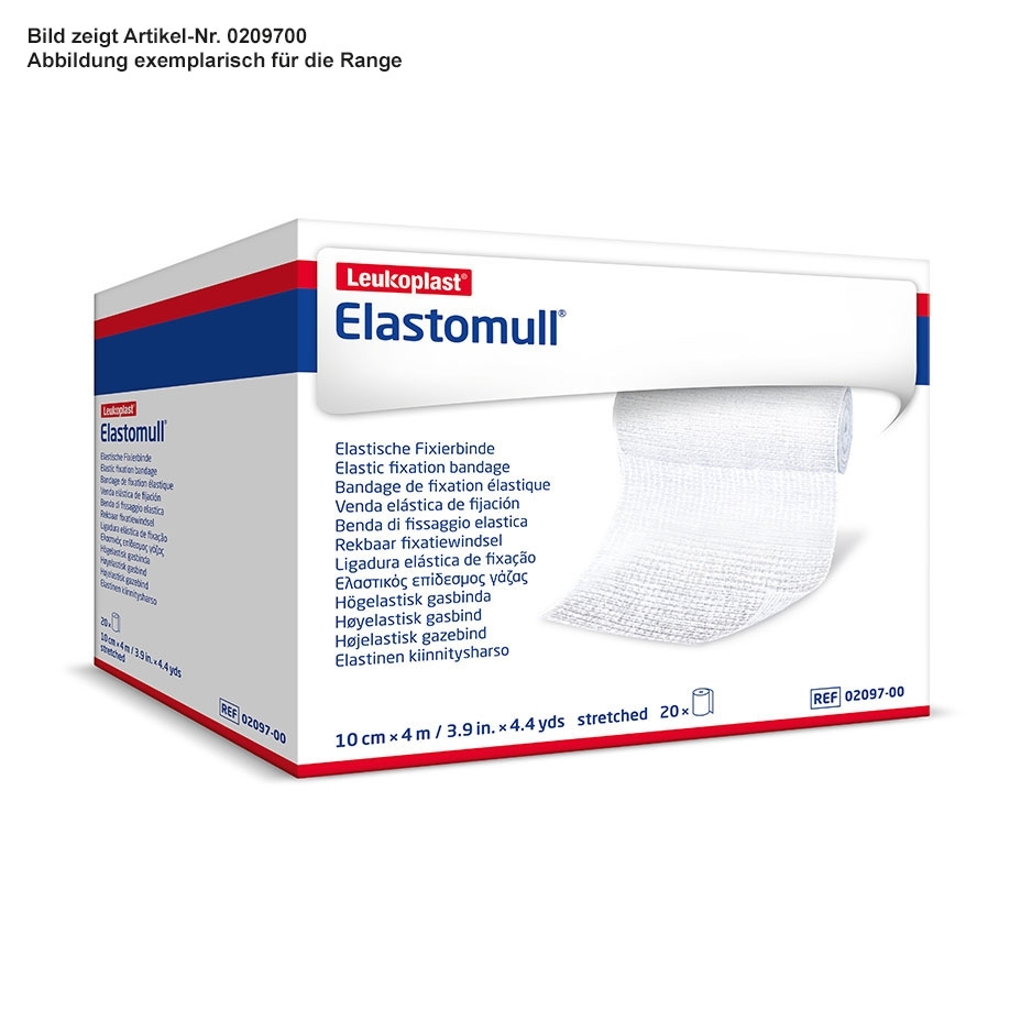 Elastomull in Zellglas, 4 m x 10 cm, weiß, 1 Stück