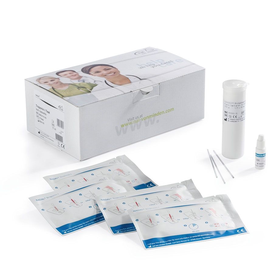 NADAL Troponin I Test, 10 Testkassetten