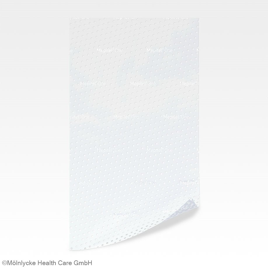Mepitel One Silikon Netzverband, 17 cm x 25 cm, 5 Stück