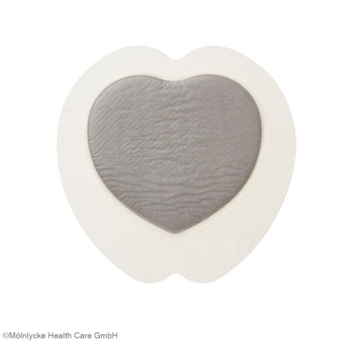 Mepilex Border Sacrum AG, 18 cm x 18 cm, steril, 5 Stück