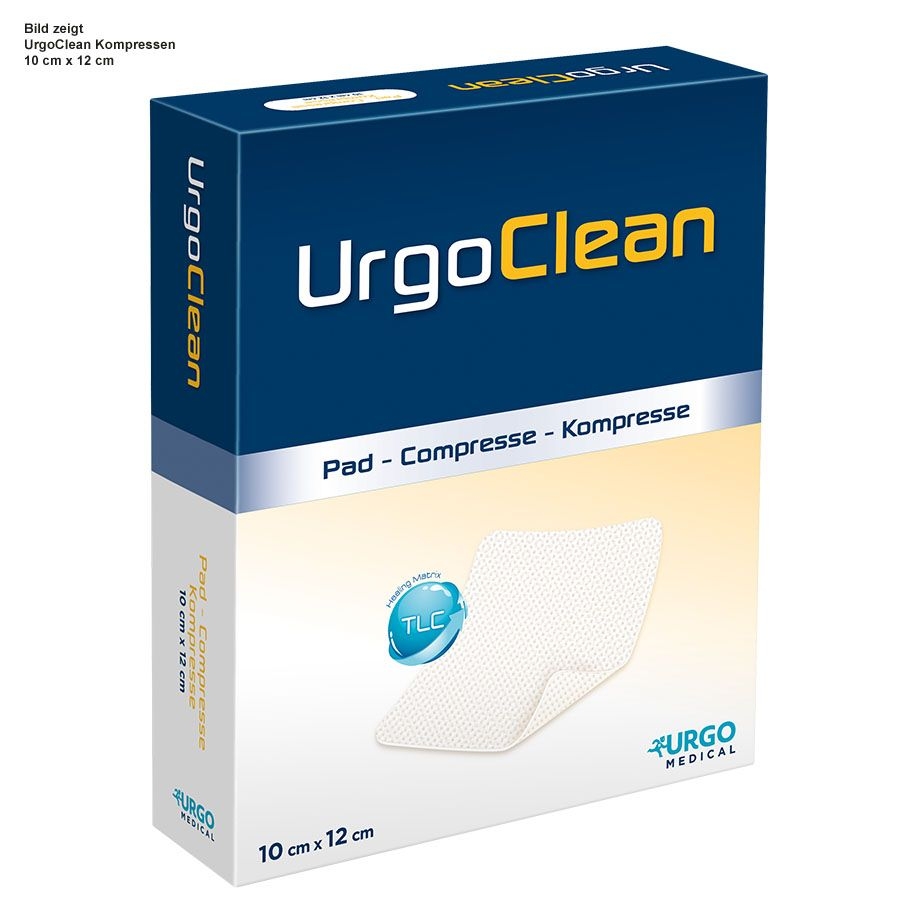 URGOclean Kompressen, 10 cm x 12 cm, steril, 20 Stück