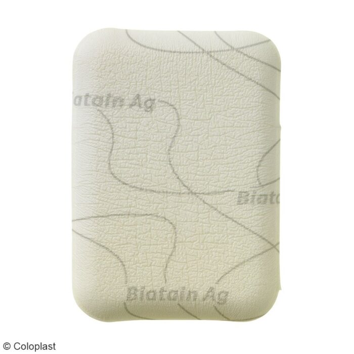 Biatain Ag Schaumverband, nicht haftend, 5 cm x 7 cm, steril, 5 Stück