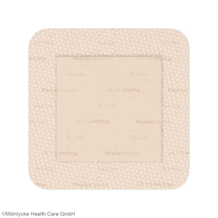 Mepilex Border Flex Lite Schaumverband, 15 cm x 15 cm, steril, 5 Stück