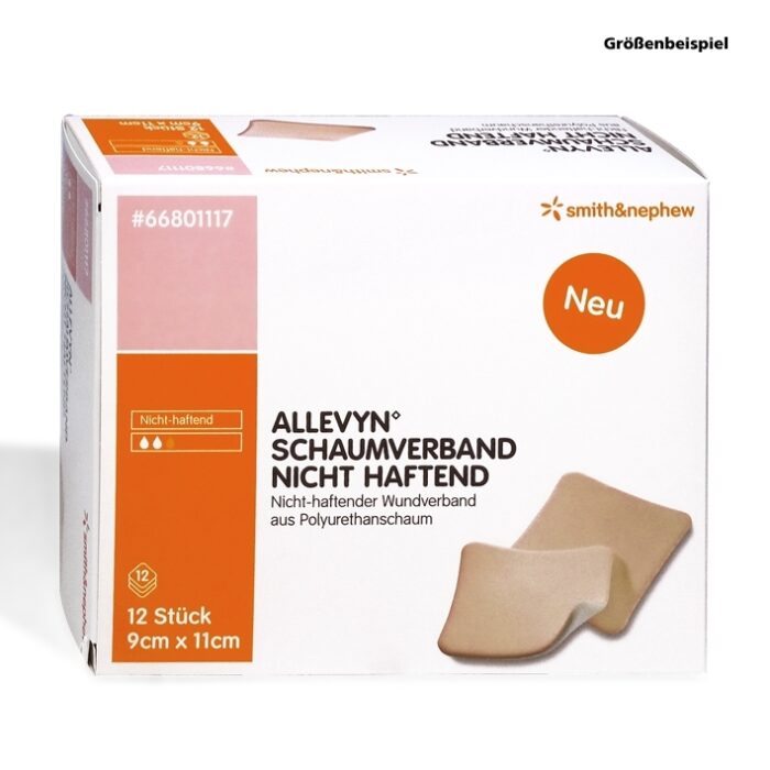 Allevyn Schaumverband nicht haftend, 9 cm x 11 cm, steril, 12 Stück