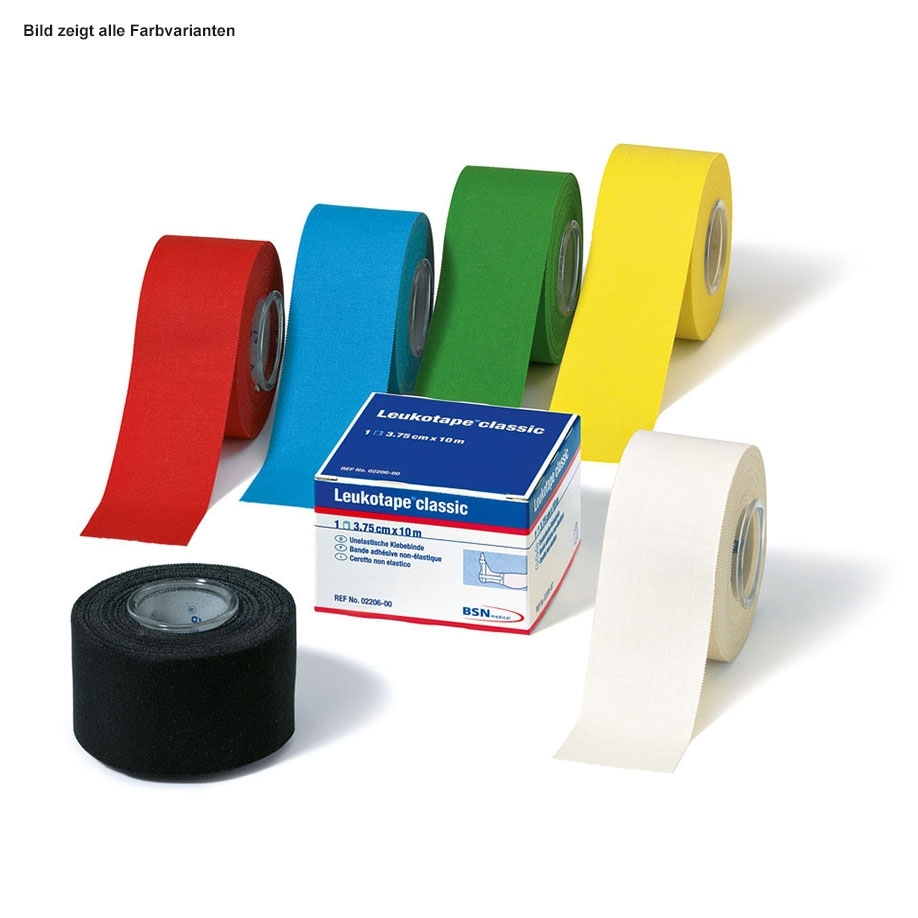 Leukotape classic rot, 10 m x 3,75 cm, 12 Rollen