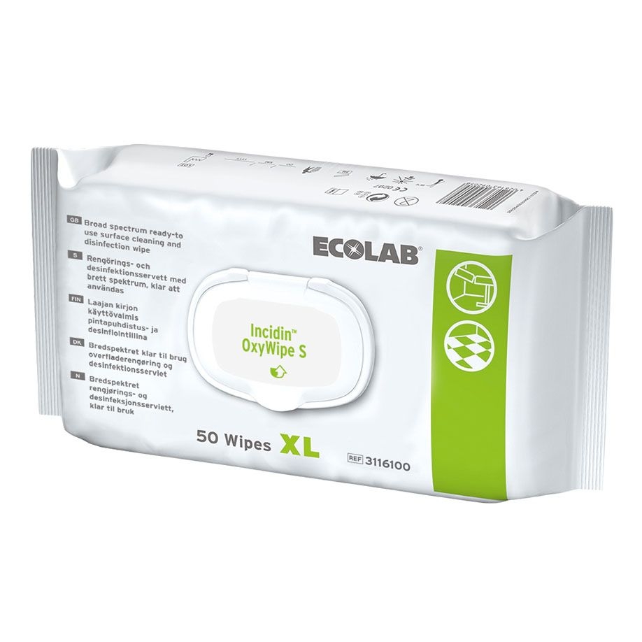 Incidin OxyWipes XL, 25 cm x 37 cm, 50 Tücher