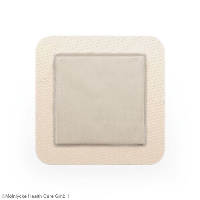 Mepilex Border Ag Schaumverband, 10 cm x 12,5 cm, steril, 5 Stück