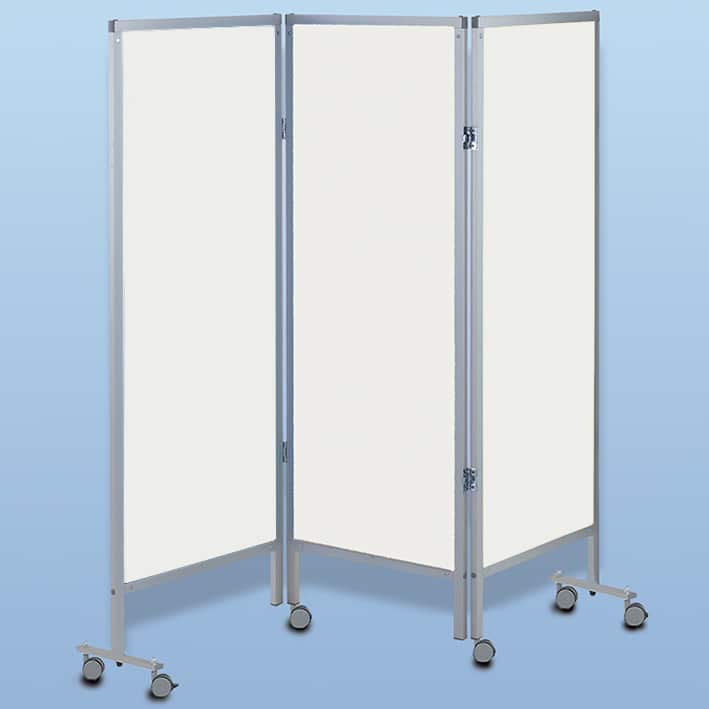 Wandschirm 3-flügelig, fahrbar,