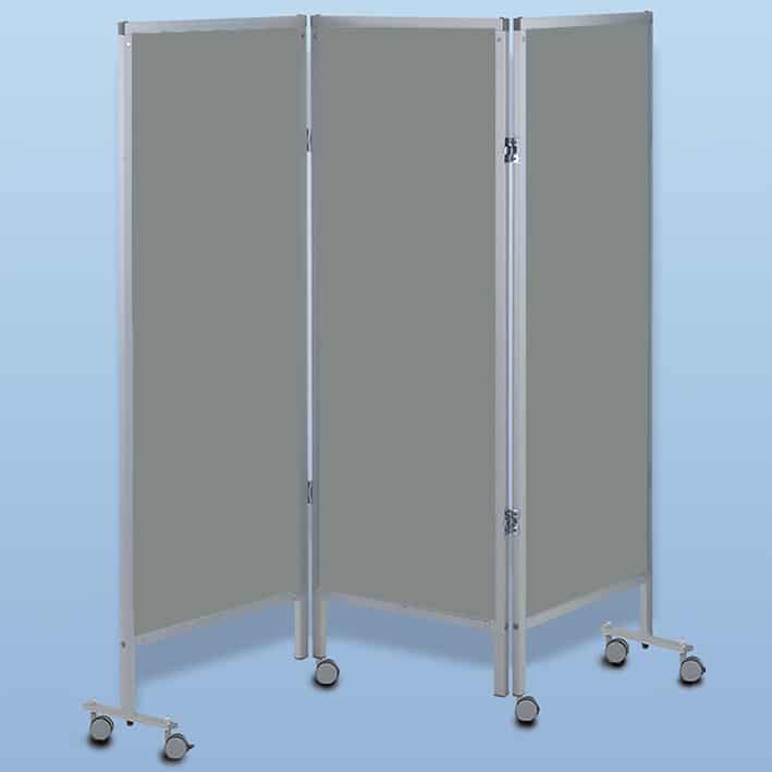 Wandschirm 3-flügelig, fahrbar,