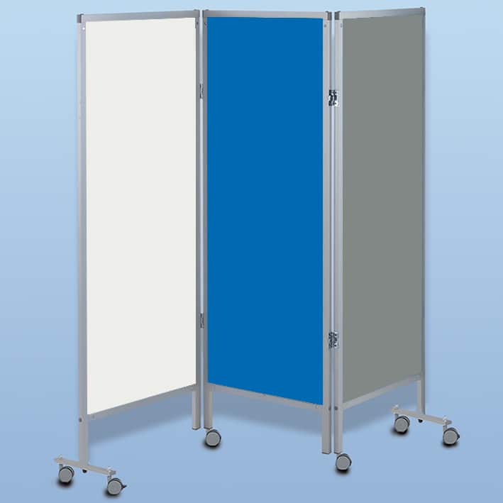 Wandschirm 3-flügelig, fahrbar,