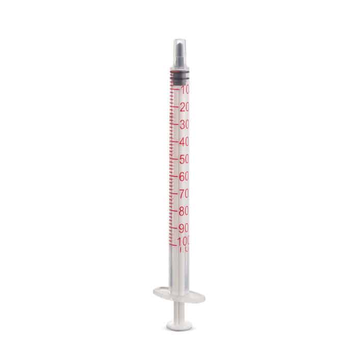 DISPOMED-Einmal-Spritzen 1 ml Insulin,