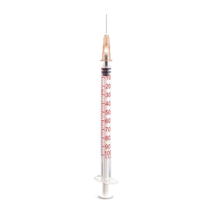 DISPOMED-Einmal-Spritzen 1 ml Insulin,