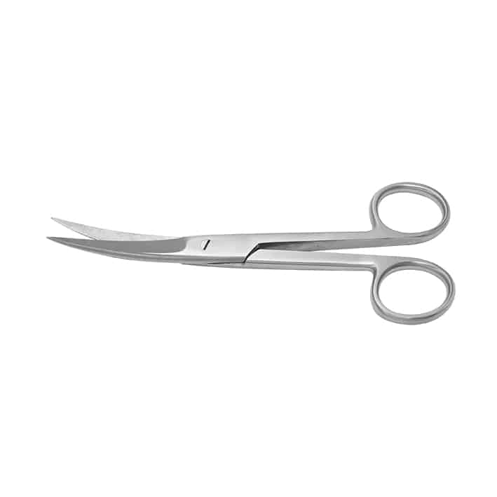 chir. Schere gebogen, spitz/spitz,