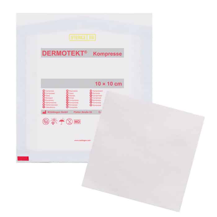 DERMOTEKT Kompresse V ca. 10 x 10 cm